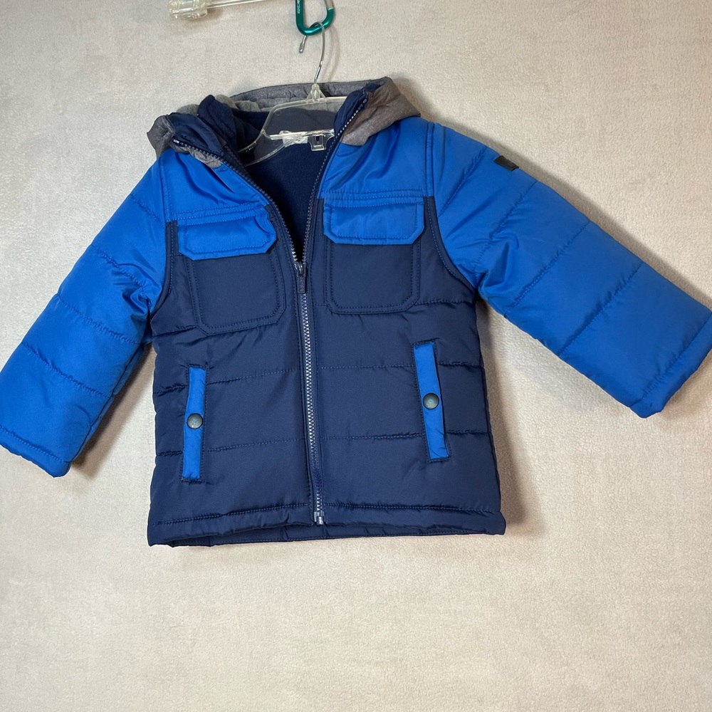 Carters 2T Blue,Navy and Orange 3 in 1 Jacket for Winter and Cool days.